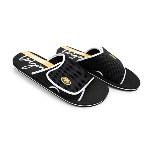 D555 Drake Slider mit Klettverschluss Schwarz